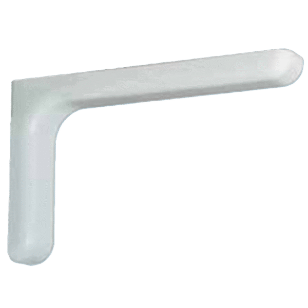 BRACKET W/PLASTIC COVER WHT
