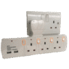 EXTENSION WALL SOCKET/3WAY/USB PORTS/