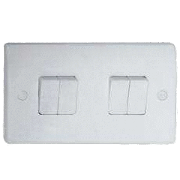 SWITCH WALL 4GANG/2WAY/10A X5PC