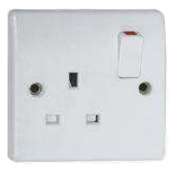 WALL SOCKET SINGLE/13A X 10PC