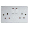 WALL SOCKET DOUBLE /13A X 5PC