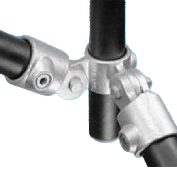 PIPE FITT. CORNER SWIVEL COMB. 1''