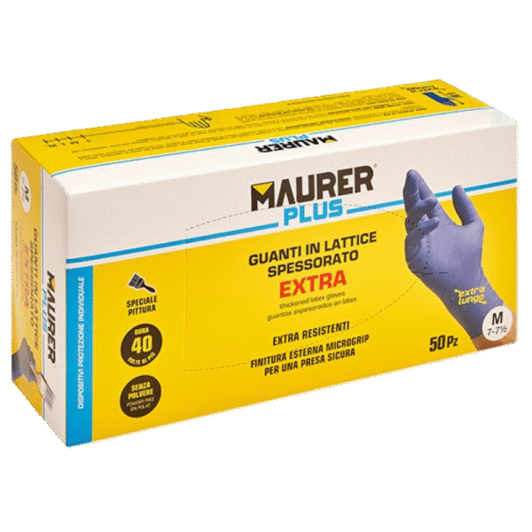 GLOVES DISP LATEX BLU HEAVY DUTY