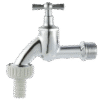 BIBCOCK W/HOSE CONN.CHROM.3096