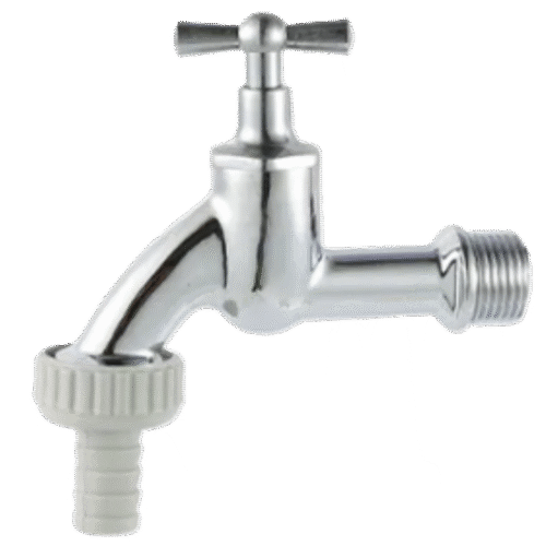 BIBCOCK W/HOSE CONN.CHROM.3096