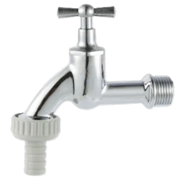 BIBCOCK W/HOSE CONN.CHROM.3096