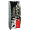 SET DRILL HSS PROF DIAGER 6 PC