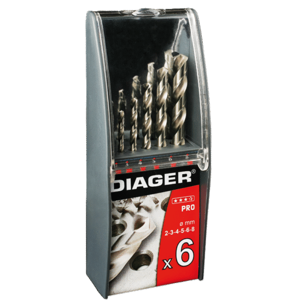 SET DRILL HSS PROF DIAGER 6 PC