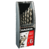 SET DRILL HSS COBALT 5% DIAGER X 6PC