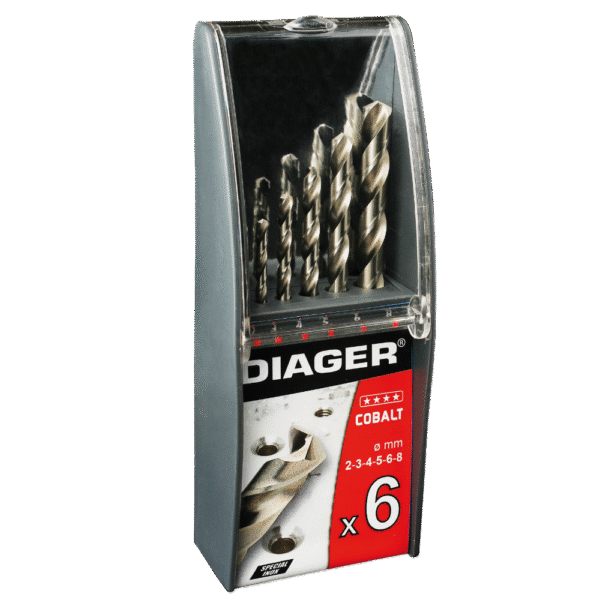SET DRILL HSS COBALT 5% DIAGER X 6PC