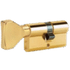 CYL 'EURO' W/THUMBTURN BRASS