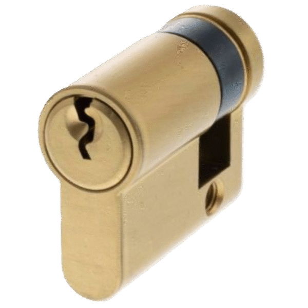 CYL 'EURO' C104114 '½ CYL' /BRASS