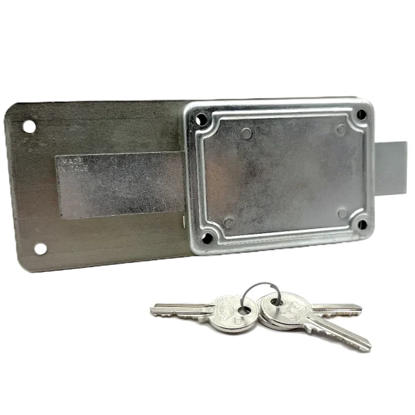 LOCK GARAGE 6/TURN GALVANI. W/O LATCH