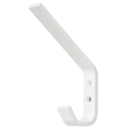 HOOK HAT & COAT PLAST 140MM/WHT