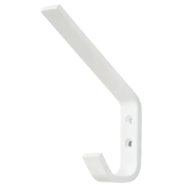 HOOK HAT & COAT PLAST 140MM/WHT
